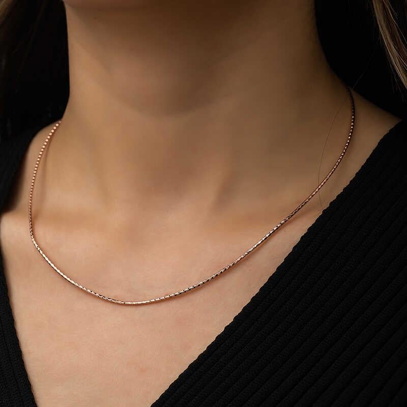Hk Gümüş Zincir Omega Choker |Gümüş Takı Hediyelik Ürünler