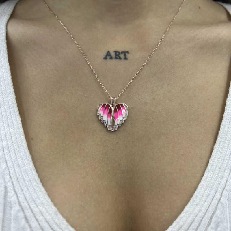 Hk Gümüş Kadın Kolye Rose Kalpli İsimli |Gümüş Takı Hediyelik Ürünler