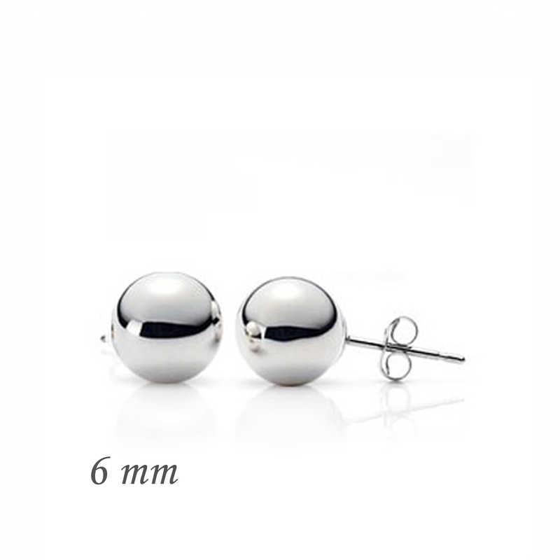 Hk Gümüş Kadın Küpe Top 6 mm|Gümüş Takı Hediyelik Ürünler