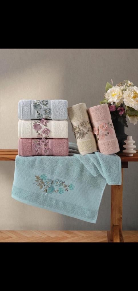 Hobby Emily Style 3  6lı Havlu 50x90 Asorti