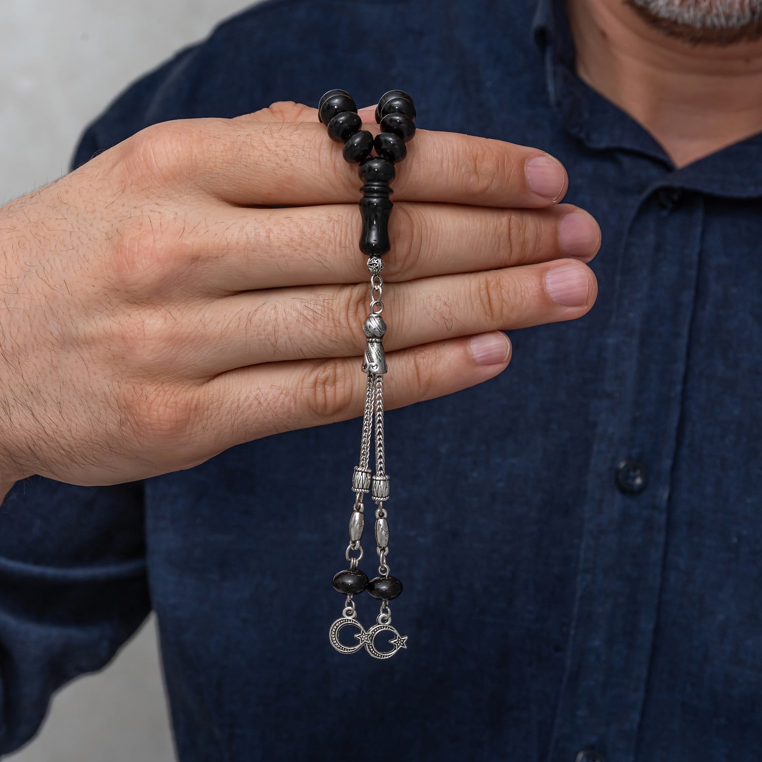 Hk Metal Püsküllü Rondela Kesim 6,5 x 9,5 mm Rus Oltusu Tesbih |Gümüş Takı Hediyelik Ürünler