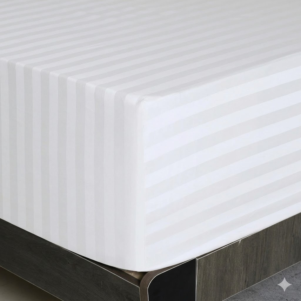 ND Çift Kişilik Çarşaf Seti Beyaz