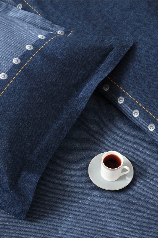 ND Çift Kişilik Ranforce Nevresim Takımı Oregon Lacivert