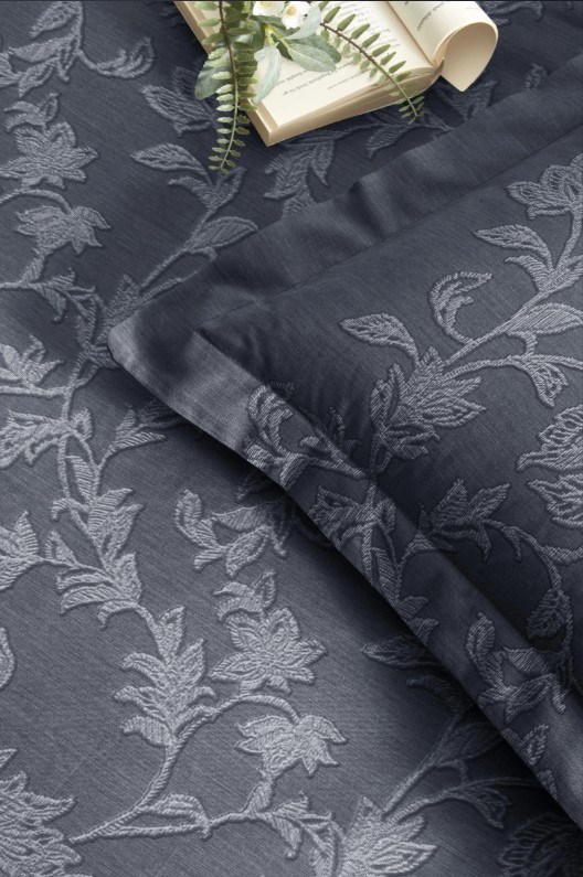 ND Çift Kişilik Ranforce Nevresim Takımı Borocco Lacivert