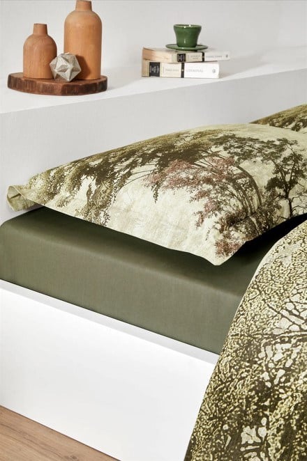 ND Çift Kişilik Ranforce Nevresim Takımı Tanne Yeşil