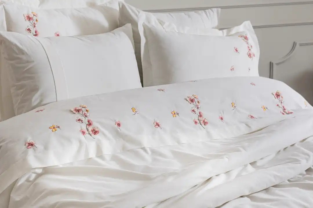 Şaheser Home Collection Nakışlı Çift Kişilik Nevresim Takımı Amber