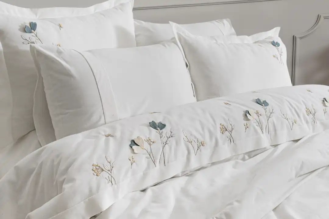 Şaheser Home Collection Nakışlı Çift Kişilik Nevresim Takımı Harmony