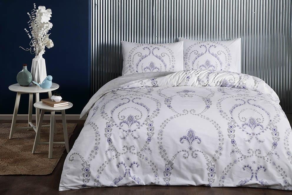 ND Çift Kişilik Ranforce Nevresim Takımı Astra Mor