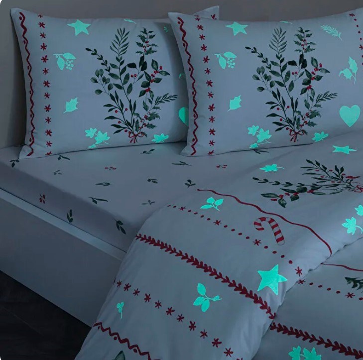Taç Mistovia Glow Ranforce Çift Kişilik Nevresim Takımı Beyaz