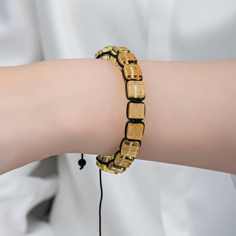 Hk Yetişkin Kehribar Bileklik Damla|Gümüş Takı Hediyelik Ürünler