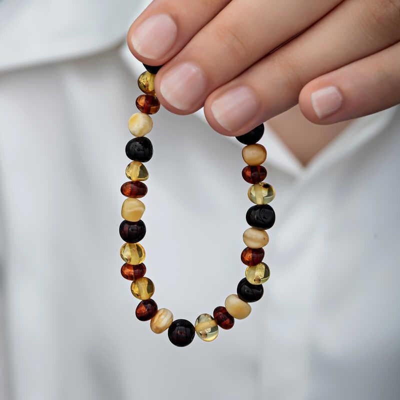 Hk Yetişkin Kehribar Bileklik Damla|Gümüş Takı Hediyelik Ürünler