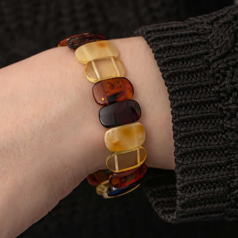 Hk Yetişkin Kehribar Bileklik Damla|Gümüş Takı Hediyelik Ürünler