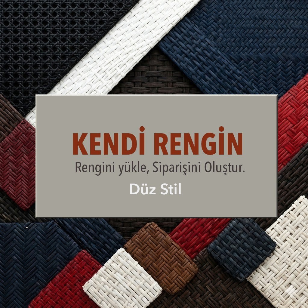 Kendi Rengin-Düz Sentetik Rattan Plastik 25 KgKRNK01