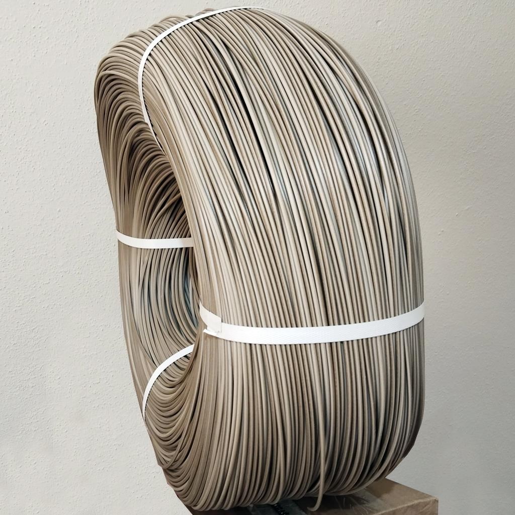 Sentetik Rattan Plastik Yuvarlak Bej 3mm 10 Kg