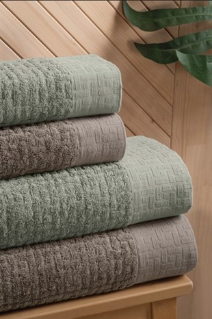 ND Bambi Banyo Seti Koyu Bej Yeşil