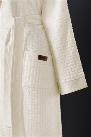 ND Bambu Bornoz Seti Lisse Coin İvory