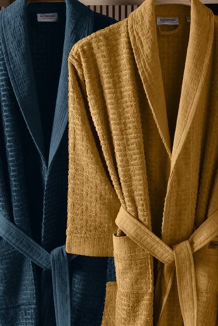 ND Bambu Bornoz Seti Lisse Moonlit Amber