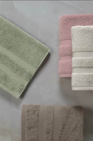 ND Jakarlı 4´lü 50x90 El Havlusu Nori