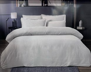 ND Jakarlı Saten Çift Kişilik Nevresim Takımı Adelya Puce