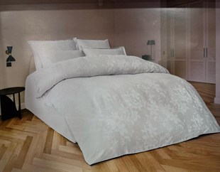 ND Jakarlı Saten Çift Kişilik Nevresim Takımı Perle Coin