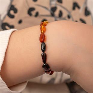 Hk Bebek Kehribar Bileklik Damla |Gümüş Takı Hediyelik Ürünler