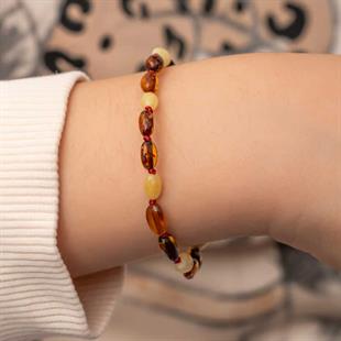 Hk Bebek Kehribar Bileklik Damla |Gümüş Takı Hediyelik Ürünler