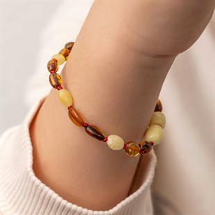 Hk Bebek Kehribar Bileklik Damla |Gümüş Takı Hediyelik Ürünler