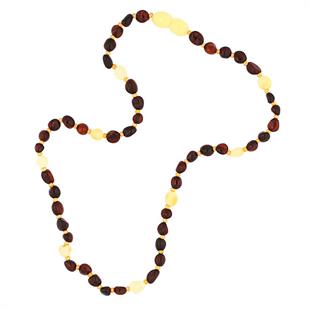 Hk Bebek Kehribar Diş Kolyesi Damla|Gümüş Takı Hediyelik Ürünler