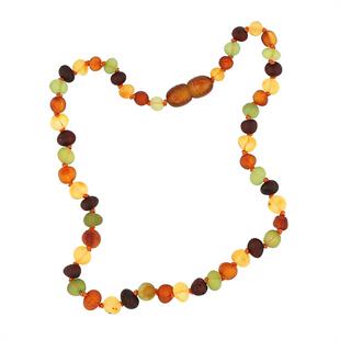 Hk Bebek Kehribar Diş Kolyesi Damla|Gümüş Takı Hediyelik Ürünler