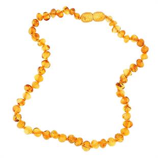 Hk Bebek Kehribar Diş Kolyesi Damla|Gümüş Takı Hediyelik Ürünler