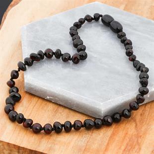 Hk Bebek Kehribar Diş Kolyesi Damla|Gümüş Takı Hediyelik Ürünler