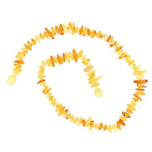 Hk Bebek Kehribar Diş Kolyesi Damla|Gümüş Takı Hediyelik Ürünler