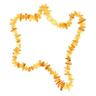 Hk Bebek Kehribar Diş Kolyesi Damla|Gümüş Takı Hediyelik Ürünler