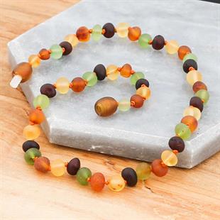 Hk Bebek Kehribar Diş Kolyesi Damla|Gümüş Takı Hediyelik Ürünler