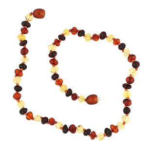 Hk Bebek Kehribar Diş Kolyesi Damla|Gümüş Takı Hediyelik Ürünler