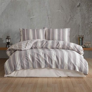 ND Butik Native Serisi Çift Kişilik Nevresim Takımı Rune v1 Lila