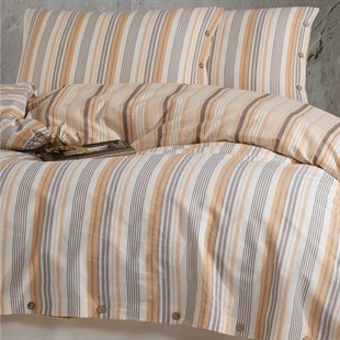 ND Butik Native Serisi Çift Kişilik Nevresim Takımı Velena v1 Somon