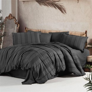 ND Çift Kişilik Nevresim Takımı Arakis V4 Füme