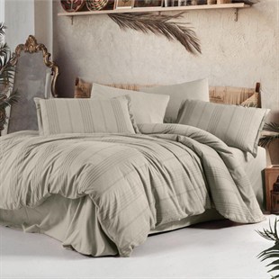 ND Çift Kişilik Nevresim Takımı Arakis V3 Bej