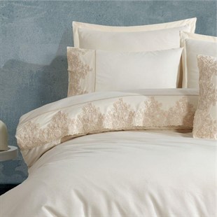 ND Nevresim Takımı Çift Kişilik Osela V2 Ekru