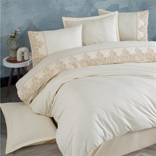 ND Nevresim Takımı Çift Kişilik Osela V2 Ekru