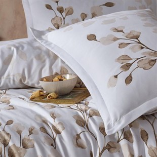 ND Pamuk Saten Çift Kişilik Nevresim Takımı Puha v1 Bej