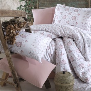 ND Ranforce Nevresim Takımı Çift Kişilik Krista V1 Pudra