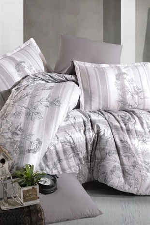 ND Ranforce Nevresim Takımı Çift Kişilik Simle v1 Gri