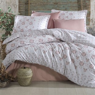 ND Ranforce Nevresim Takımı Çift Kişilik Krista V1 Pudra