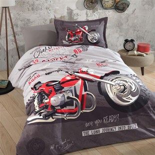 ND Ranforce Nevresim Takımı Tek Kişilik Street King v1 Gri