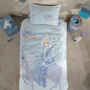 ND Tek Kişilik Genç Ranforce Nevresim Takımı Winter Princess