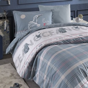 ND Tek Kişilik Genç Ranforce Nevresim Takımı Ocean