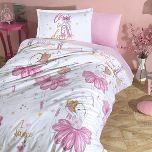 ND Tek Kişilik Genç Ranforce Nevresim Takımı Ballerina