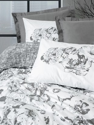 Cotton Box  Dual Tek Kişilik Nevresim Takımı Florva Antrasit